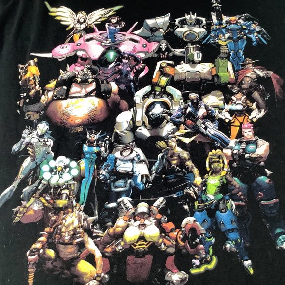 T-Shirt JINX Graphic Tee Shirt Overwatch JINX Blizzard - Picture 2 of 4